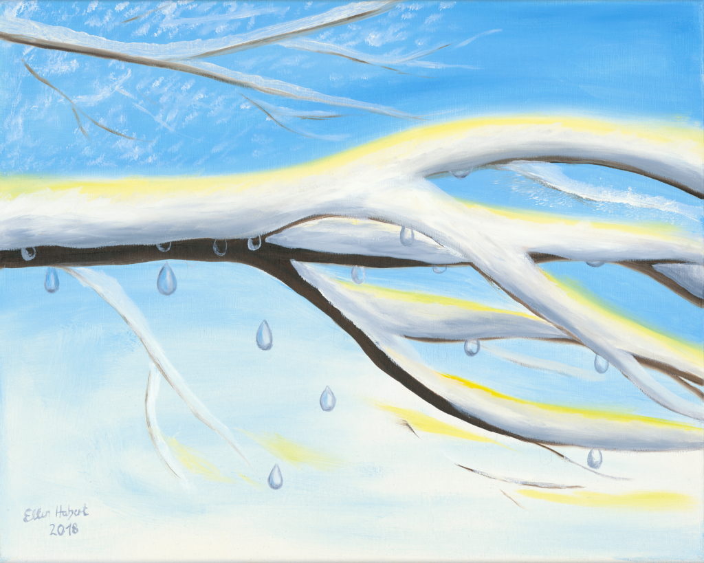 Schneeschmelze 40 x 50 cm