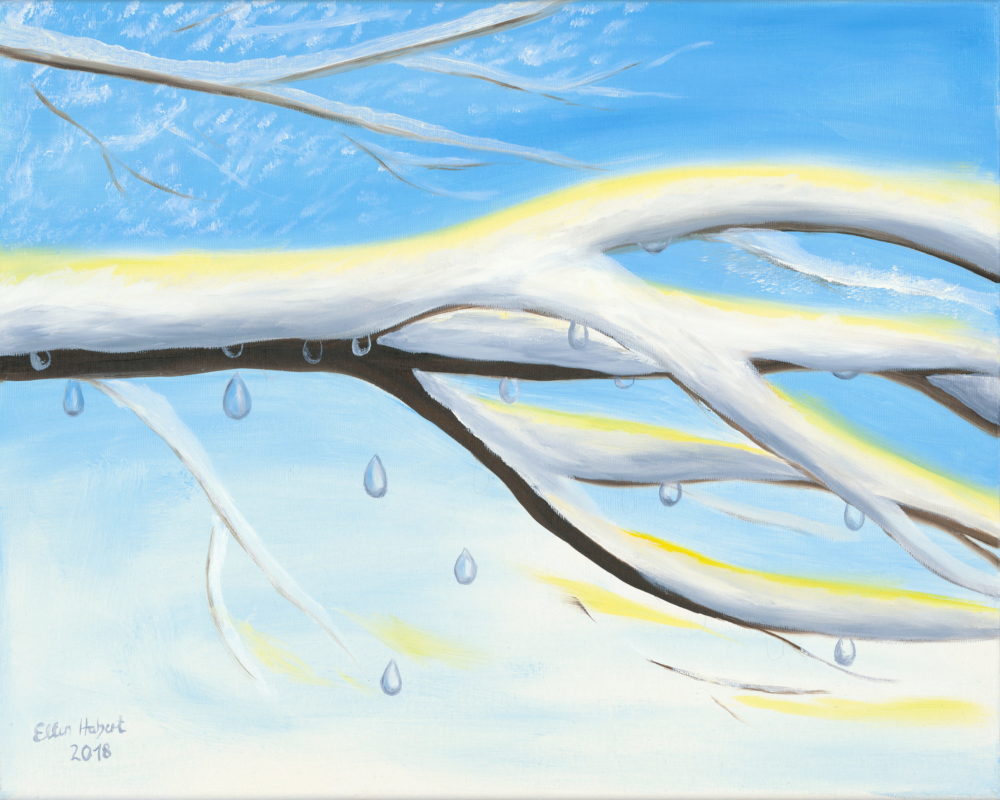 Schneeschmelze 40 x 50 cm