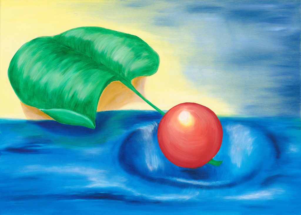 der Apfel im Meer